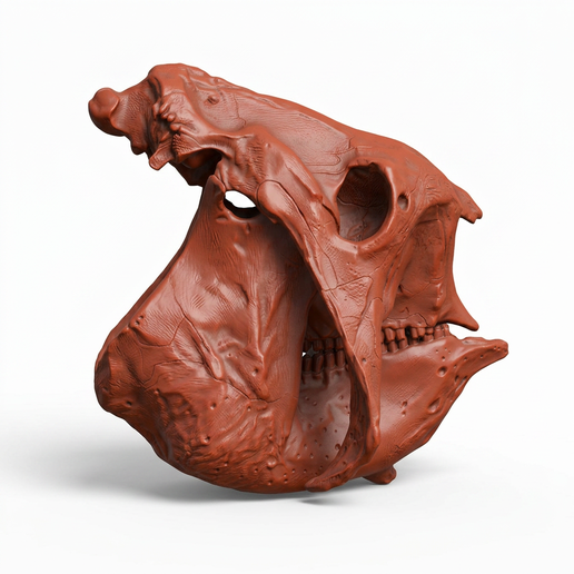 4.png Glyptodon Skull - Prehistoric Armored Mammal Fossil