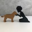 WhatsApp-Image-2023-01-04-at-11.13.00.jpeg Girl and her Labrador Retriever (afro hair) for 3D printer or laser cut