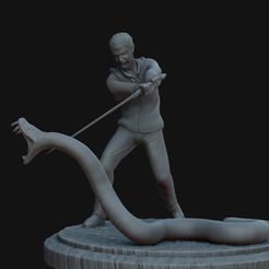 GGGGE ay GGG CCOIIN COCCI; ; eM Fichier STL Diorama Neville & Nagini・Modèle à télécharger et à imprimer en 3D