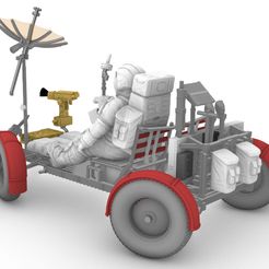 Apollo-15.jpg STL file 1/48 - Lunar Roving Vehicle・3D printing template to download
