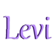 NAME_Levi_simple.stl Minimalist Levi Name Wall Art