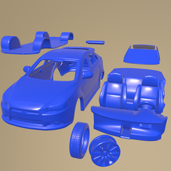 e01_005.png STL-Datei Mitsubishi Lancer Sportback 2009 Auto zum Ausdrucken In Einzelteile zerlegt・Design zum Herunterladen und 3D-Drucken
