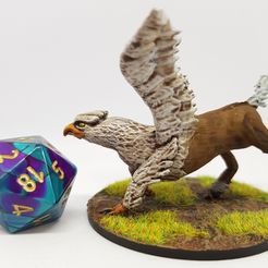 2019-08-03_14.18.42.jpg Free STL file Hippogriff (Hippogryph) for 28mm Tabletop Roleplaying・Design to download and 3D print