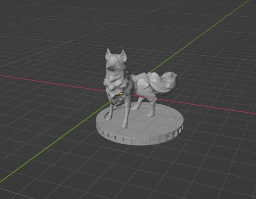 Ghost Fox Sculpture - 3D Print Ready 3D model