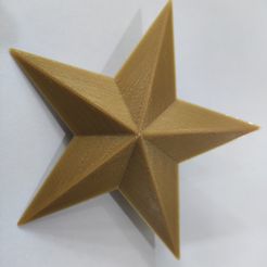 Star V1 Fiverlogy Old Gold Easy PLA 0,2mm.jpg Archivo STL gratuito Estrella・Design para impresora 3D para descargar