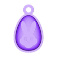 Egg Pendant Bunny Whole.stl STL-Datei Ostereier-Anhänger・3D-druckbares Design zum Herunterladen