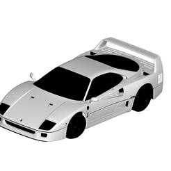1.png 3D file Ferrari F40・3D printer design to download
