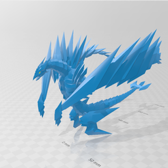 Екранна-снимка-1327.png Fichier STL Yugioh Krystal Dragon figurine imprimée en 3D・Design pour imprimante 3D à télécharger