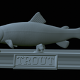Trout-statue-33.png fish rainbow trout / Oncorhynchus mykiss statue detailed texture for 3d printing