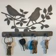 20220305_180525.jpg Wall-mounted key ring birds