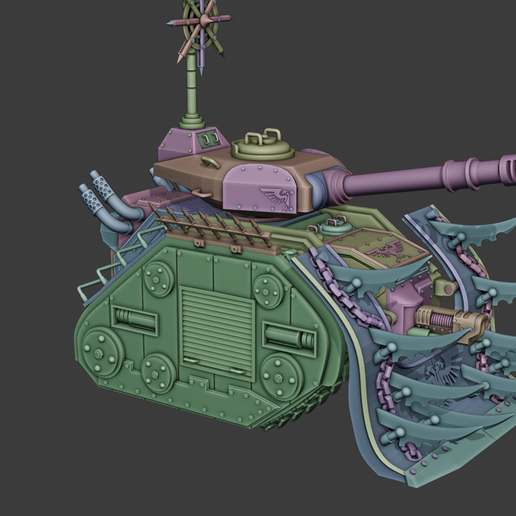 🍋 The Lemon Dusk Battletank・ STL File for 3D printing・Cults