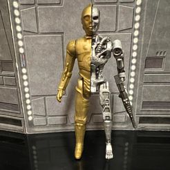 278382158_753940379071595_9048467598497495792_n.jpg Fichier STL STAR WARS VISIBLE C-3PO, TERMINATOR T-800 CUSTOM ACTION FIGURE, 1/18, 3.75" ARTICULATED・Objet imprimable en 3D à télécharger