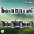 2.jpg Modular Elf Great Wall with Battlement Towers (22) - Medieval Gothic Feudal Old Archaic Saga 28mm 15mm RPG