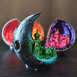 IMG_20190804_121653.jpg STL file Moon City, 3 part edition・3D printer design to download