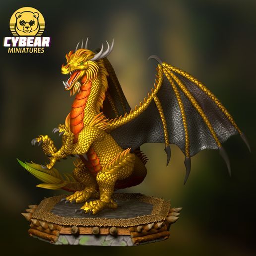  golde dragón 🐉 Heroes 3 Gold Dragon・ STL File for 3D printing・Cults