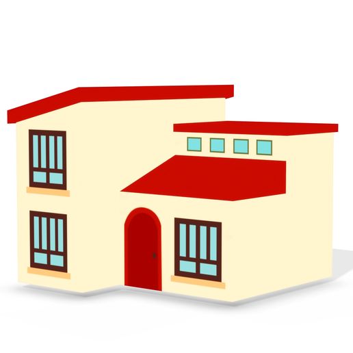 HOUSE Cartoon Building 3D MODEL