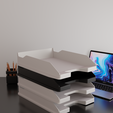 bureau.png 3D Paper Organizer: Efficiency and Style for your Office