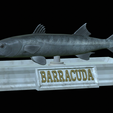 Barracuda-base-17.png fish great barracuda / Sphyraena barracuda statue detailed texture for 3d printing