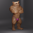 RENDER-UPDATE-FRONT.png Bodybuilder gym cat in bikini
