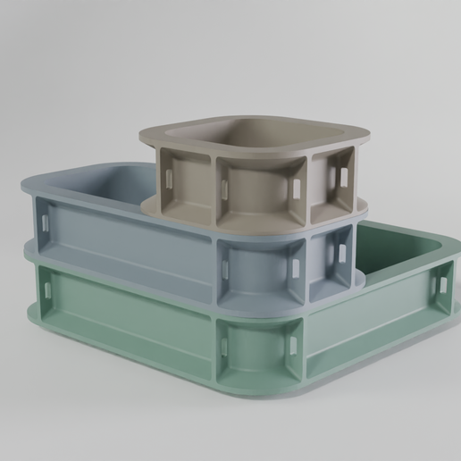 🛰 Space Crate – Modular Storage System・ STL File for 3D printing・Cults