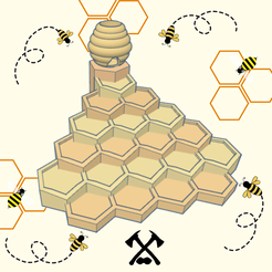 base-2.png STL file Smoke Cascade - Honeycomb Cascade・3D printer design to download