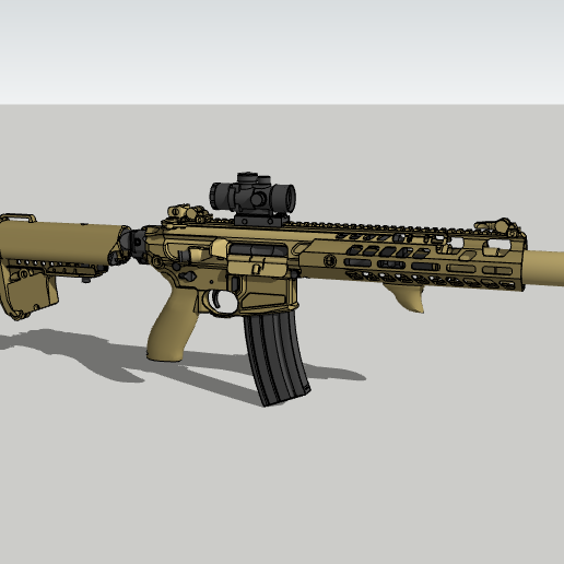 立体・オブジェ VIRTUS 🧸 SIG MCX VIRTUS・ STL File for ・Cults