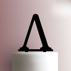 JB_Greek-Alphabet-Lamda-225-608-Cake-Topper.png STL file TOPPER GREEK ALPHABET LAMDA GREEK ALPHABET・3D printer model to download