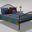 bed_0003.jpg French Style Queen size Metal bars Bed