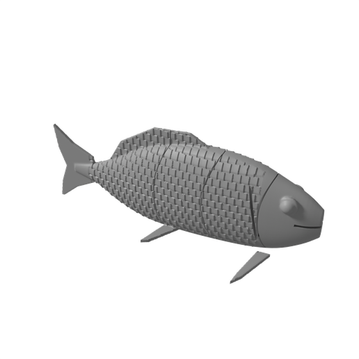 Articulated Dapedium Flexi Fish - Jurassic Bony Fish