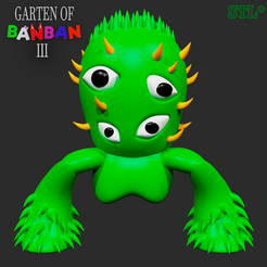 STL file Garden of BanBan 4 characters 🐌・3D printer design to download ・Cults