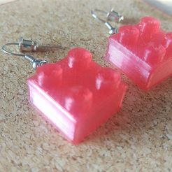 maly 2.jpg Fichier STL Boucles d'oreilles Lego Petites・Modèle pour impression 3D à télécharger
