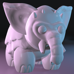 elephant_small.png Archivo 3D gratuito No te mueras de hambre Elefante mini・Design para impresora 3D para descargar