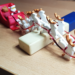Capture d’écran 2018-04-25 à 11.34.37.png Free STL file Chain Harness for Santa Sleigh with Reindeer and Lego minifigures・3D printer model to download