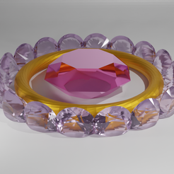 diamond.png 3D file diamond bracelet・3D printing design to download, Animarte3d
