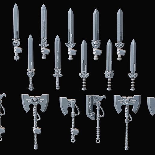 Ultra warrior Power Weapon set Re-Upload