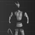 heihachiparts.jpg Tekken Heihachi Mishima Fan Art Statue 3d Printable