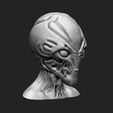 4.jpg Alien Bust 6 - Extraterrestrial Sculpture STL File 3D print
