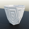 penta1.png geometric planters set of 4 decoration idea