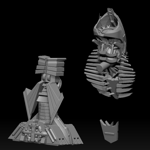 3D file Transformers fallen Base Statue Car interior decoration DL 🤖 ...