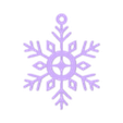 Snowflake 2.stl Snowflake Garlands/ Guirnaldas de Guirnaldas de flaos de nieve