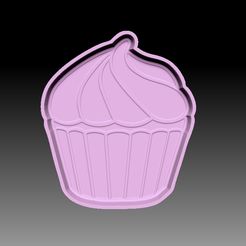 CupCake-VACUUM-PIECE.jpg Archivo STL MOLDE DE BOMBA DE BAÑO PARA MAGDALENAS・Modelo para descargar y imprimir en 3D