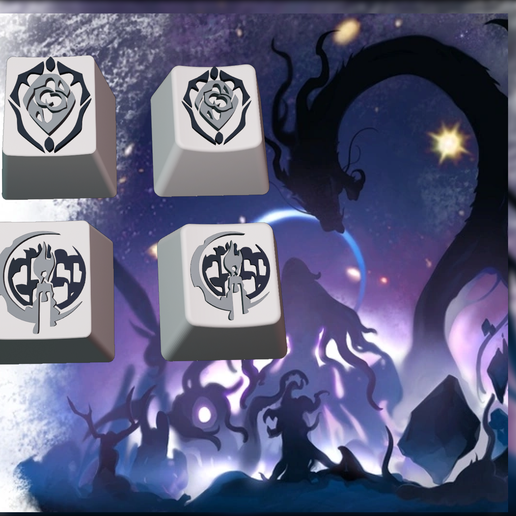 ⭐ Aeon keycaps・文件用于 STL 三维打印・Cults