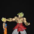 3D file Broly vs Goku 🦸・3D printer model to download・Cults