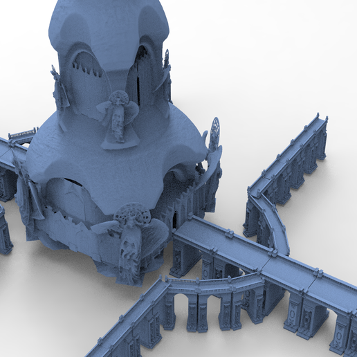 untitled.4159.png Fichier OBJ Tour Sainte Angélique 3 Avec Ponts Saints・Design pour imprimante 3D à télécharger, aramar