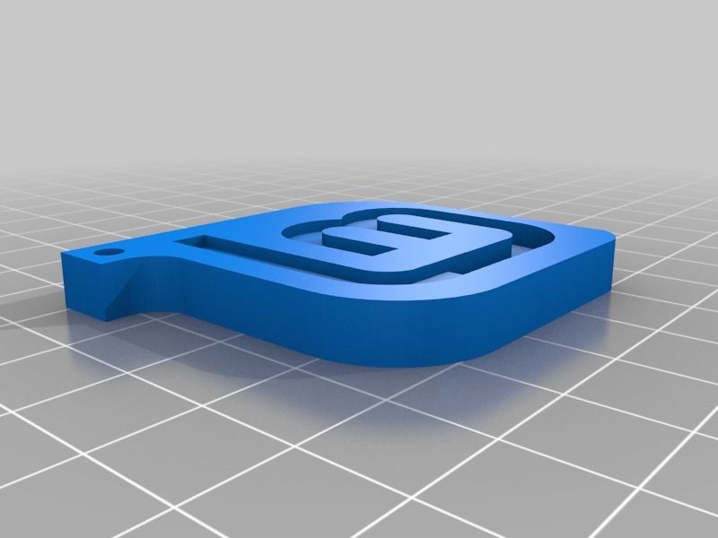 Free 3D file Linux Mint Logo Keychain・3D print design to download・Cults