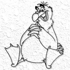 project_20230209_1733239-01.png STL file Scuttle The little mermaid Wall art Scuttle the Seagull wall décor Disney・Model to download and 3D print