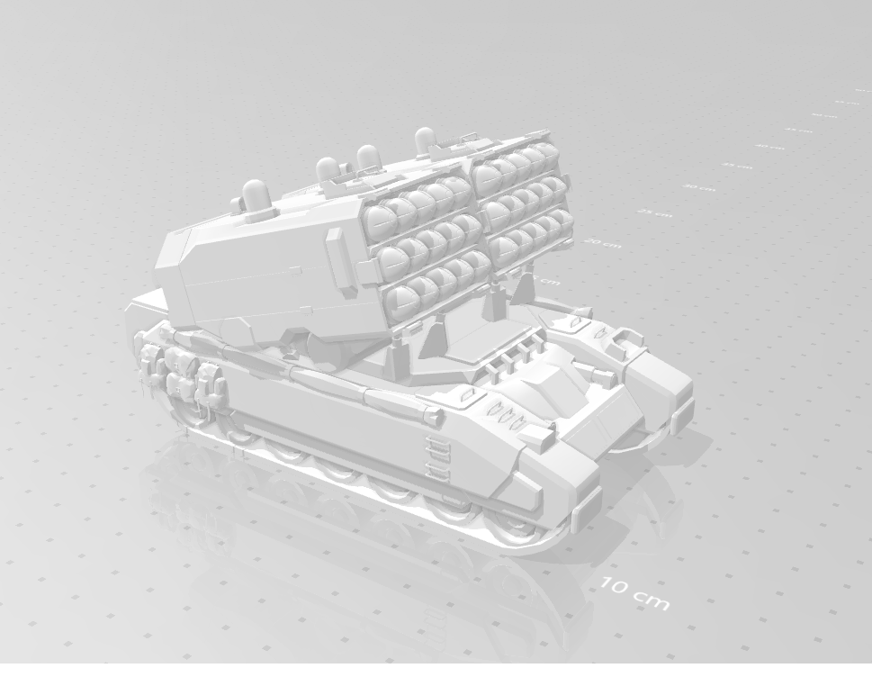 3D resin printed LRM MRM SRM Carrier 2 - For 6 mm games like Battletech 
