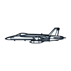 F-18-Hornet.png STL file F-18 Hornet・3D print design to download