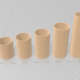 Capture.png 7cm Wide Base, Cylinder Vase STL File - Digital Download -5 Sizes- Homeware, Minimalist Modern Design