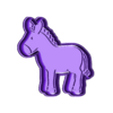 donkey.stl Donkey Easter Cookie Cutter